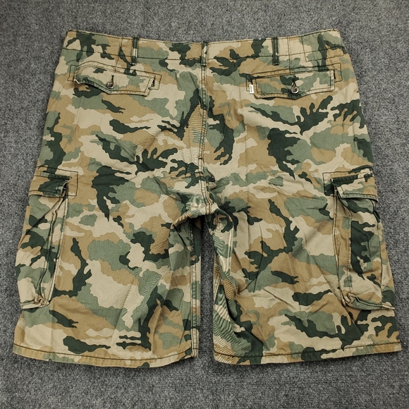 Levis Camo Cargo Shorts Mens 42 Loose Fit Baggy Y2K Military Utility Camouflage - Picture 2 of 12